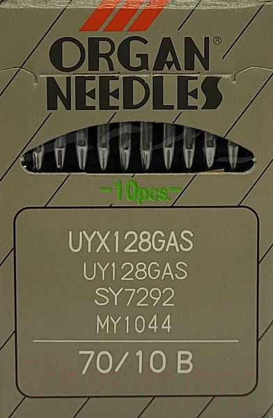 Изображение товара Набор игл для промышленной швейной машины Organ UYx128 GAS 70 B ORG-10 (для высокоэластичных тканей)