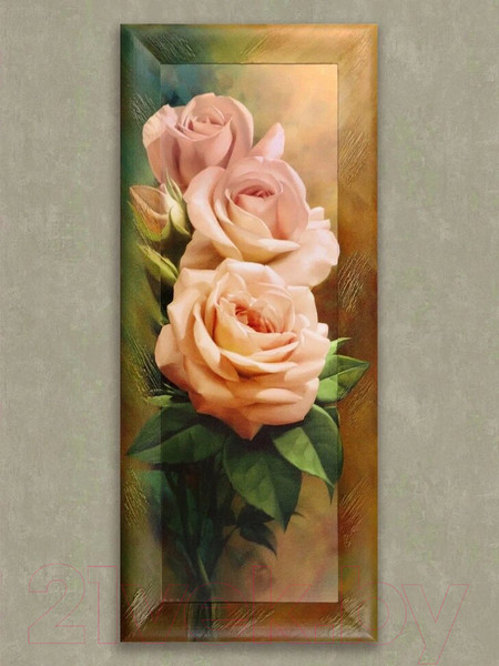 Изображение товара Картина Декарт Розовые розы-1 8Л0027 (в раме)