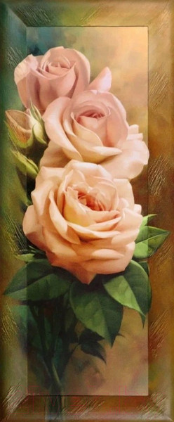 Изображение товара Картина Декарт Розовые розы-1 8Л0027 (в раме)