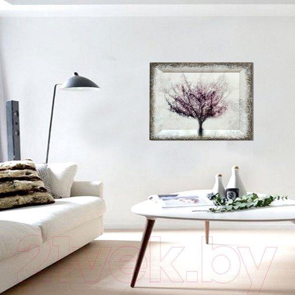 Изображение товара Картина Декарт Сакура в тумане-2 8Л0271 (в раме)