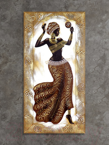 Изображение товара Картина Декарт Африка этно стиль 1 8Л3075 (авторская в раме)