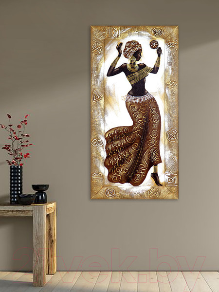 Изображение товара Картина Декарт Африка этно стиль 1 8Л3075 (авторская в раме)