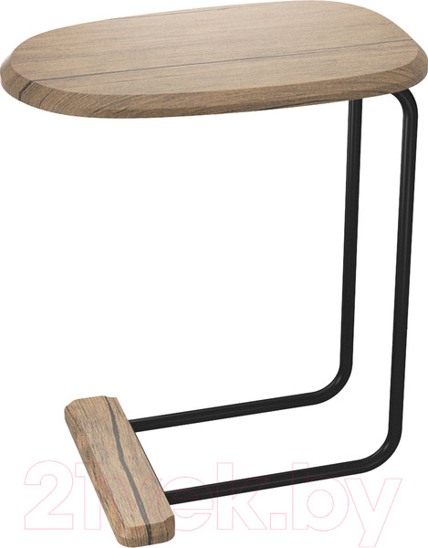 Изображение товара Приставной столик Sheffilton SHT-CT23 (черный муар/лесной орех)