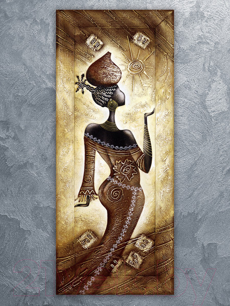 Изображение товара Картина Декарт Африка этно стиль 1 8Л1725 (авторская в раме)