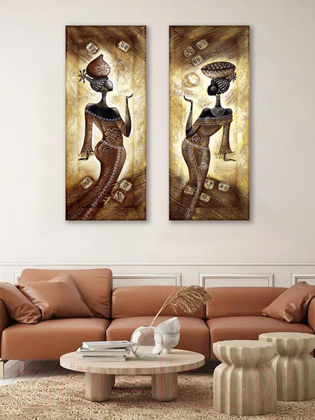 Изображение товара Картина Декарт Африка этно стиль 1 8Л1725 (авторская в раме)