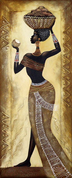 Изображение товара Картина Декарт Африка этно стиль 3 8Л3074 (авторская в раме)