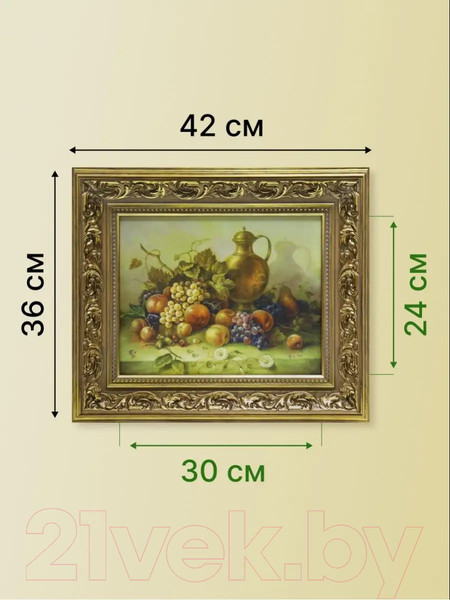 Изображение товара Картина Декарт Натюрморт с фруктами Декарт 8Л0690 (в раме)