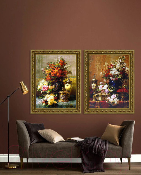 Изображение товара Картина Декарт Натюрморт пышный букет 8Л2449 (в раме)