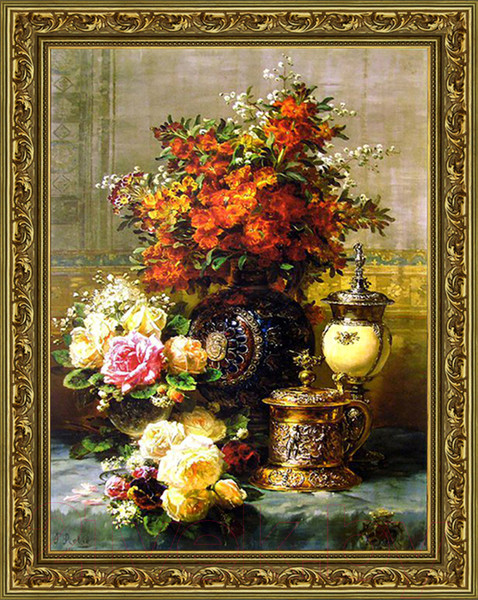 Изображение товара Картина Декарт Натюрморт пышный букет 8Л2449 (в раме)