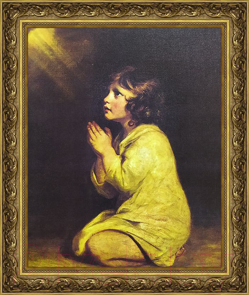 Изображение товара Картина Декарт Молящийся ребенок 8Л1815 (в раме)