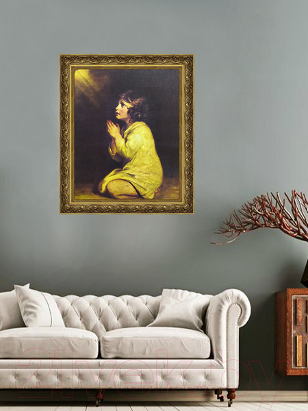 Изображение товара Картина Декарт Молящийся ребенок 8Л1815 (в раме)