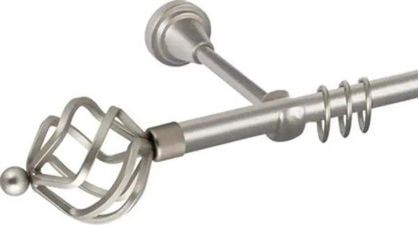 Изображение товара Карниз для штор АС ФОРОС Prime D16Г + наконечники Булава (1.6м, сатин)