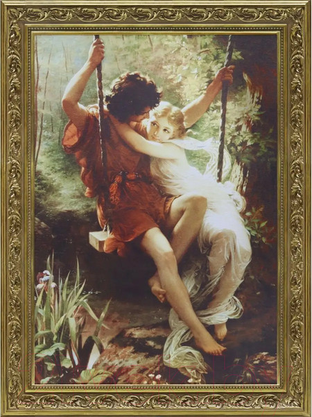 Изображение товара Картина Декарт На качелях 8Л2838 (в раме)