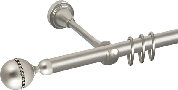 Изображение товара Карниз для штор АС ФОРОС Prime D16Г + наконечники кортеза (1.6м, сатин)