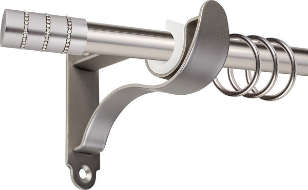 Изображение товара Карниз для штор АС ФОРОС Prime D16Г + наконечники Лира (1.6м, сатин)