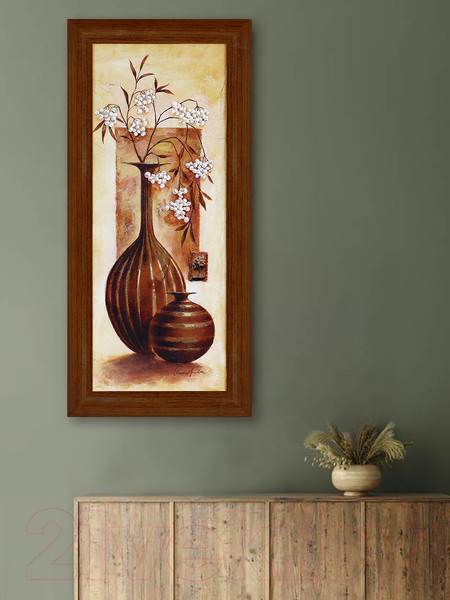 Изображение товара Картина Декарт Коричневая ваза-2 8Л3343 (в раме)