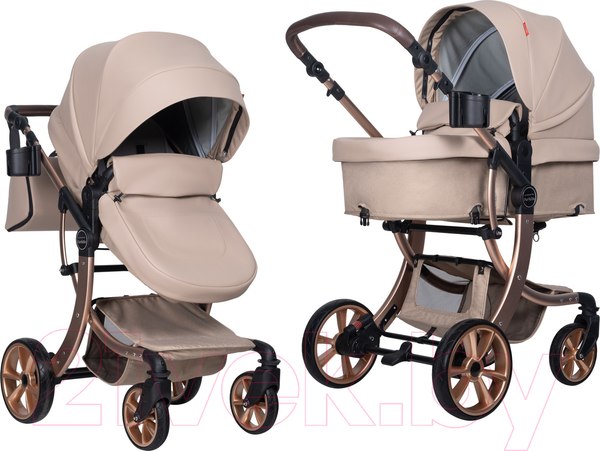 Изображение товара Детская универсальная коляска Aimile Original Autumn 2 в 1 / AA-6 (кремовый)