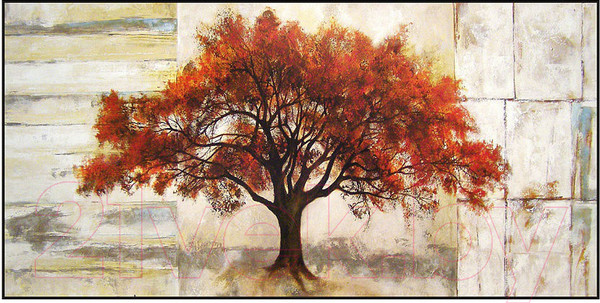 Изображение товара Картина Декарт Красное дерево 8Л1446 (в раме)