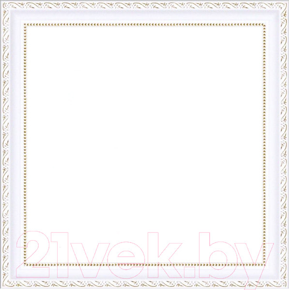 Изображение товара Рамка Декарт 30x30 8Л3485 (белый с золотом)