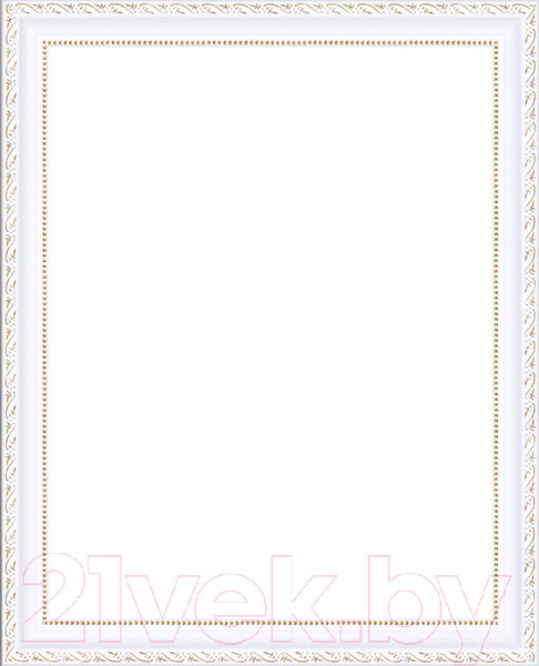 Изображение товара Рамка Декарт 30x40 8Л3081 (белый с золотом)