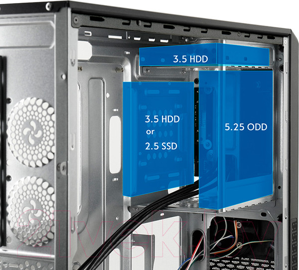 Изображение товара Корпус для компьютера Chieftec UNI Slim UC-03B-OP (без БП)