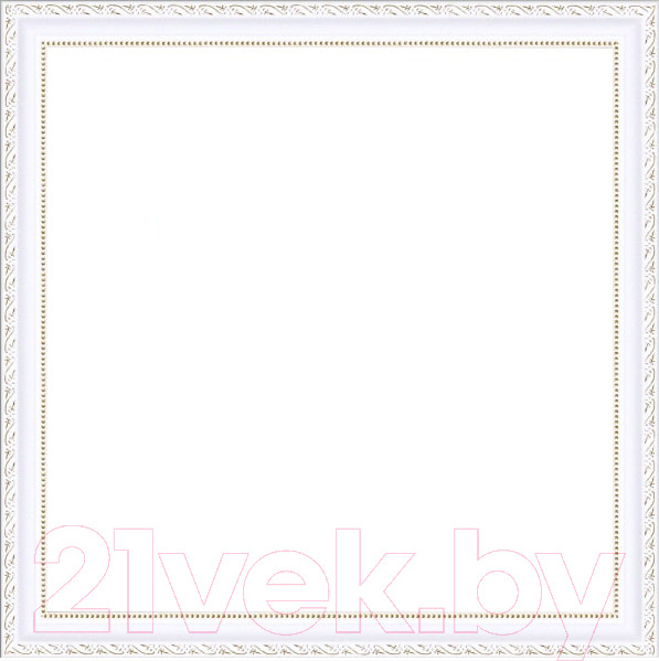 Изображение товара Рамка Декарт 40x40 8Л3089 (белый с золотом)