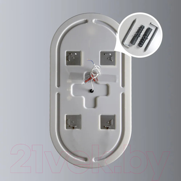 Изображение товара Зеркало Пекам Iva 45x90 / Iva-45x90s (с подсветкой, с сенсором на прикосновение)