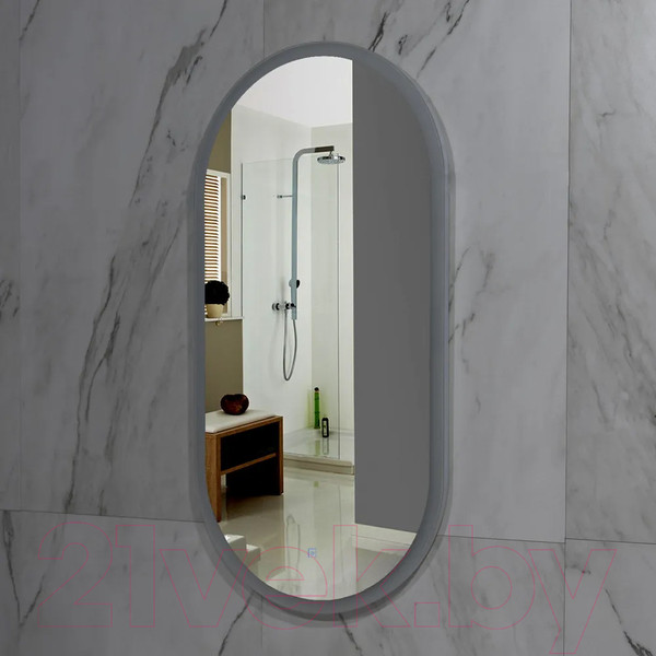 Изображение товара Зеркало Пекам Iva 45x90 / Iva-45x90s (с подсветкой, с сенсором на прикосновение)