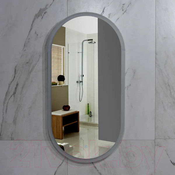 Изображение товара Зеркало Пекам Iva 45x90 / Iva-45x90s (с подсветкой, с сенсором на прикосновение)