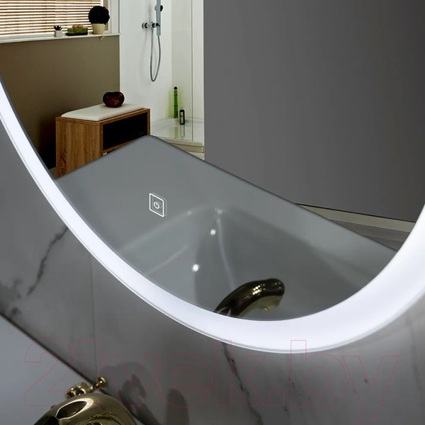 Изображение товара Зеркало Пекам Iva 45x90 / Iva-45x90s (с подсветкой, с сенсором на прикосновение)