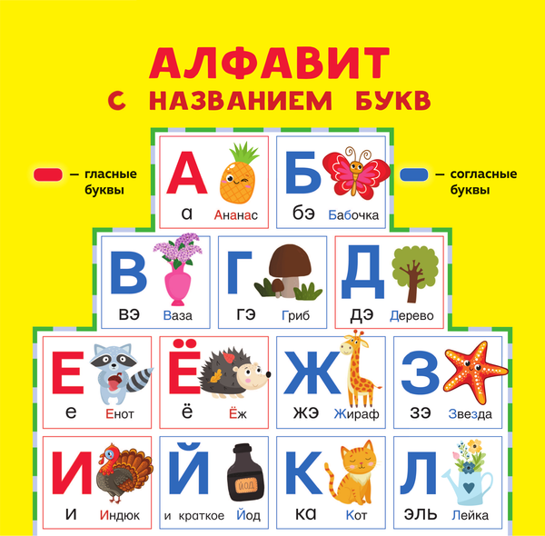 Изображение товара Комплект учебных плакатов АСТ Русский язык для детей. Все плакаты в одной книге: 11 плакатов
