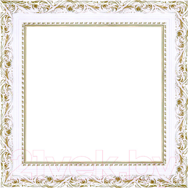 Изображение товара Рамка Декарт 30x30 8Л3496 (белый с золотом)