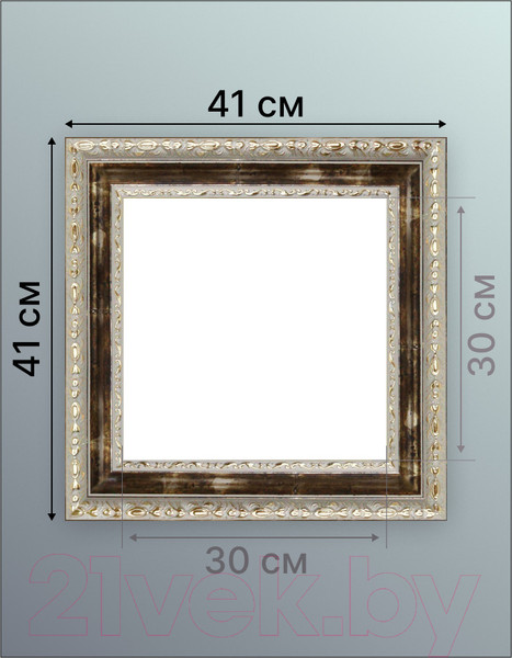 Изображение товара Рамка Декарт 30x30 8Л3498 (золотая бронза)