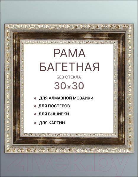 Изображение товара Рамка Декарт 30x30 8Л3498 (золотая бронза)