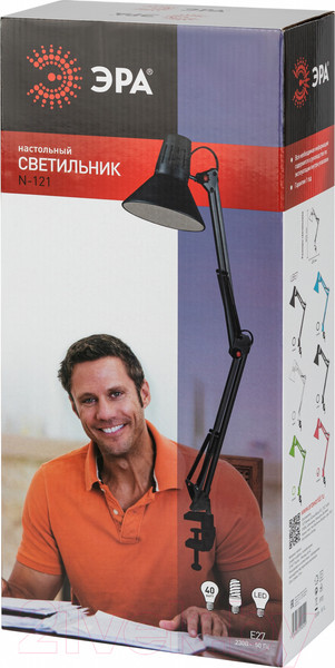 Изображение товара Настольная лампа ЭРА N-121-E27-40W-P / Б0052761 (розовый)