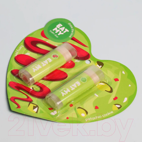 Изображение товара Набор бальзамов для губ Eat My Поделись любовью Фисташка+ягоды (2шт)