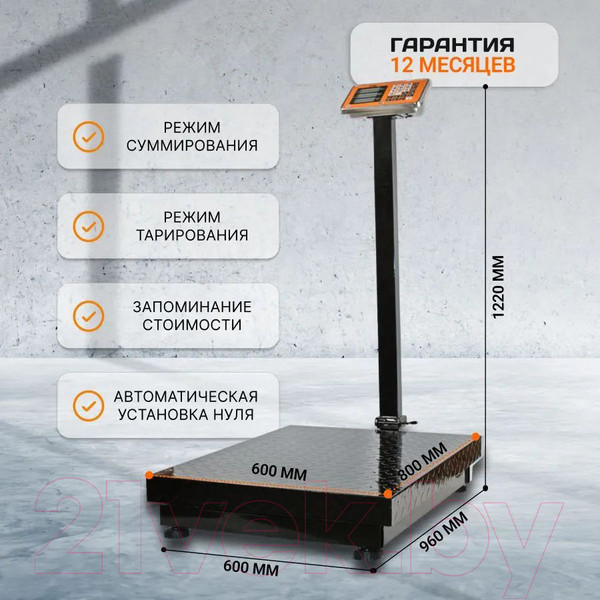 Изображение товара Весы платформенные Shtapler PW 600 60x80 складная стойка / 71057107