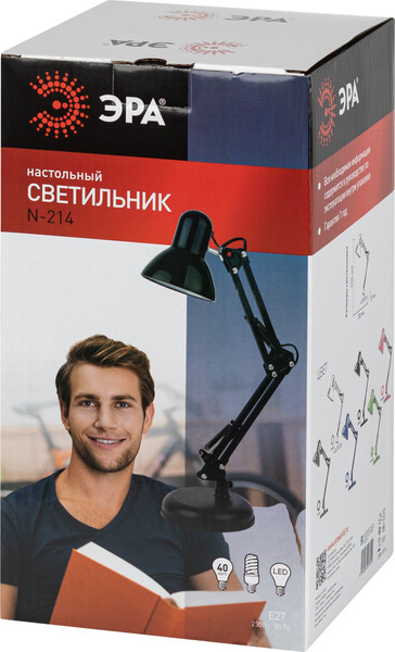 Изображение товара Настольная лампа ЭРА N-214-E27-40W-GR / Б0052764 (зеленый)