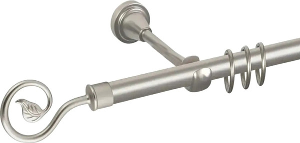 Изображение товара Карниз для штор АС ФОРОС Prime D16Г + наконечники Завиток одинарный (3м, сатин)