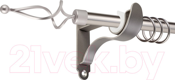 Изображение товара Карниз для штор АС ФОРОС Prime D16Г + наконечники Волна (2м, сатин)