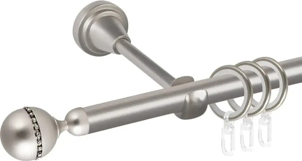 Изображение товара Карниз для штор АС ФОРОС Prime D16Г + наконечники кортеза (2м, сатин)