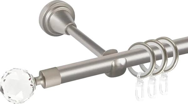 Изображение товара Карниз для штор АС ФОРОС Prime D16Г + наконечники Кристалл (3м, сатин)
