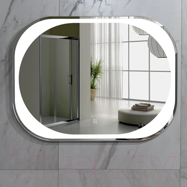 Изображение товара Зеркало Пекам Anna 80x60 / anna-80x60B (с подсветкой, с бесконтактным сенсором)