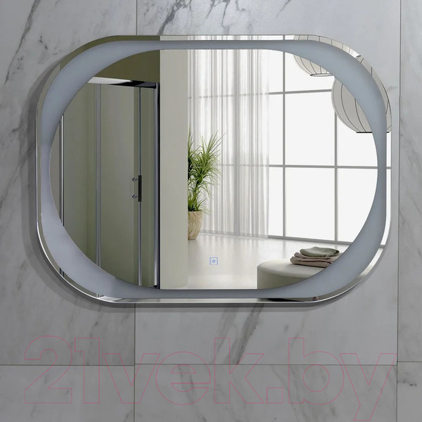 Изображение товара Зеркало Пекам Anna 80x60 / anna-80x60B (с подсветкой, с бесконтактным сенсором)