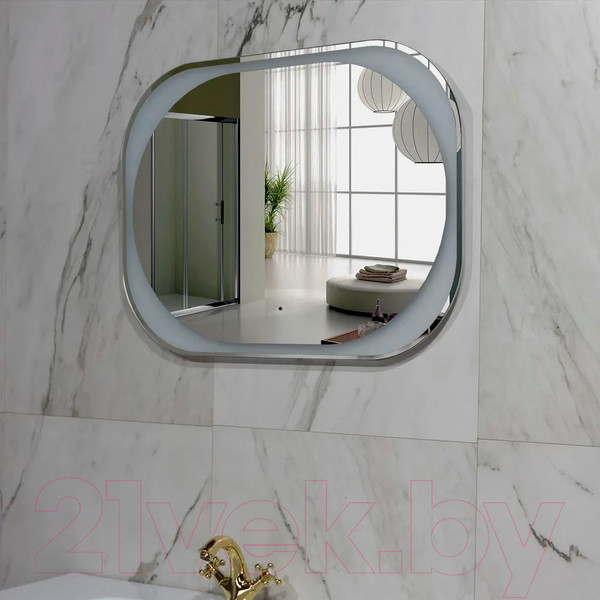 Изображение товара Зеркало Пекам Anna 80x60 / anna-80x60B (с подсветкой, с бесконтактным сенсором)