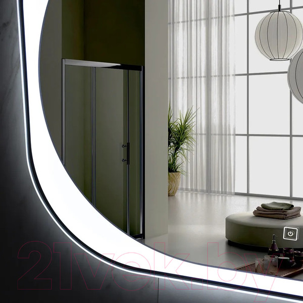 Изображение товара Зеркало Пекам Anna 80x60 / anna-80x60B (с подсветкой, с бесконтактным сенсором)