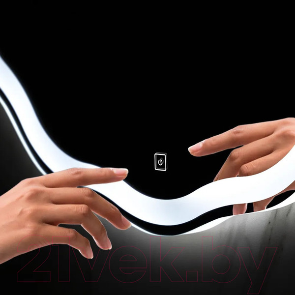 Изображение товара Зеркало Пекам Roma 70x70 / roma-70x70s (с подсветкой, с сенсором на прикосновение)