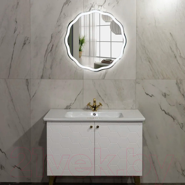 Изображение товара Зеркало Пекам Roma 70x70 / roma-70x70s (с подсветкой, с сенсором на прикосновение)