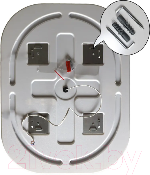 Изображение товара Зеркало Пекам Anna 60x80 / anna-60x80spcl (подсветка, двойной сенсор на прикосновение, подогрев, часы)