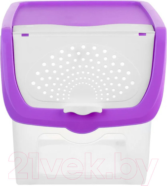 Изображение товара Набор контейнеров El Casa 506 / 640184_3 (3шт, прозрачный/фиолетовый)